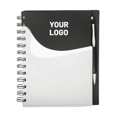 Front Pocket Spiral Notebook with Pen