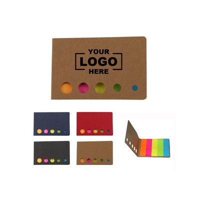 5-Color Mini Sticky Notes & Flags - Eco-Friendly